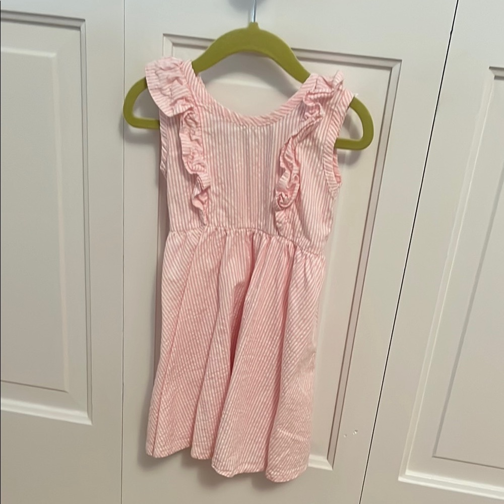 Monica & Andy Ruffled A-line Sundress with Flutter Sleeves
